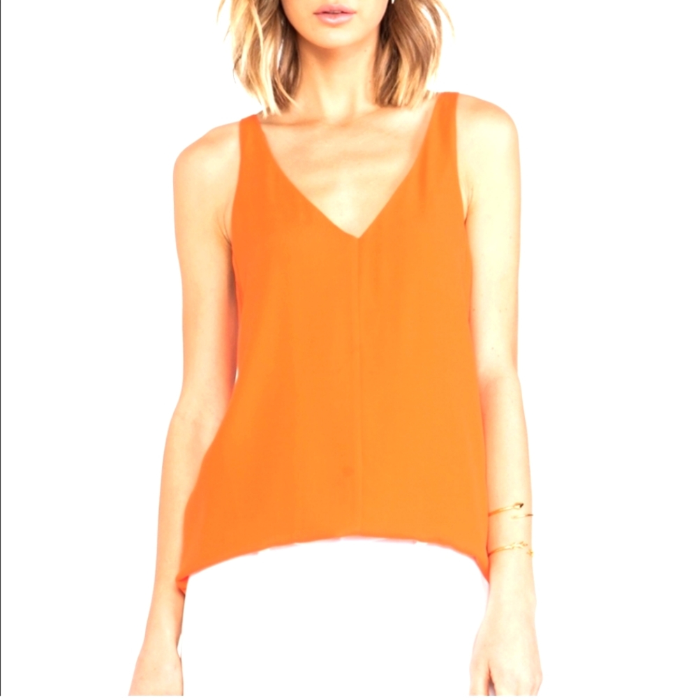 Tibi Silk Tank Top